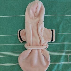 🐾 New Size Large Cozy Pink Hooded Dog Robe - Cat Robe 🐾
